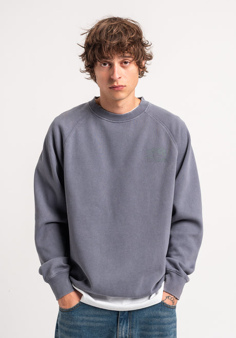 TITUS Heritage Clean Sweatshirt greybluefaded – Rückenansicht