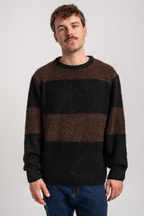 Rules Mavik Strickpullover darkcoffee-black – Vorderansicht