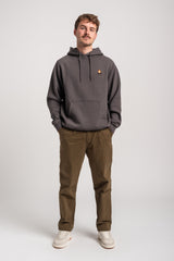 Rules Bonfire Hoodie leadgrey – Rückenansicht