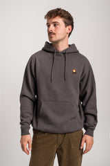 Rules Bonfire Hoodie leadgrey – Vorderansicht