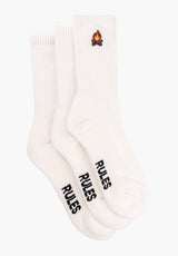 Rules Bonfire Socken offwhite – Vorderansicht