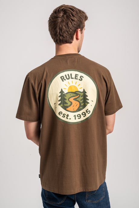 Rules Forest Trail T-Shirt olive – Rückenansicht