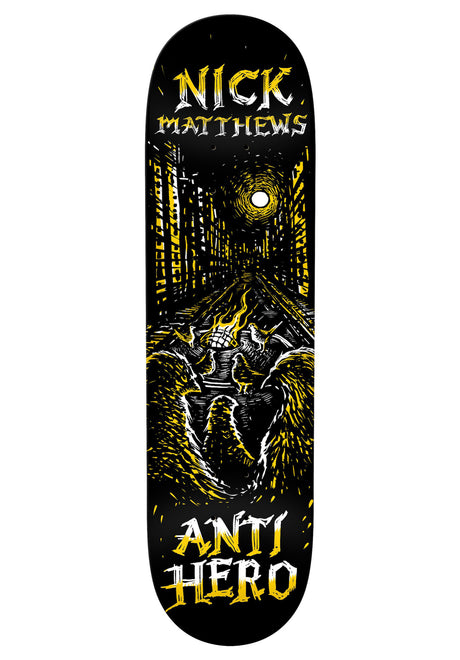 Anti Hero Matthews Fireside Deck black – Vorderansicht