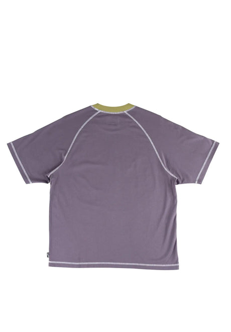 Welcome Rash Boxy Paneled Raglan T-Shirt grape – Rückenansicht