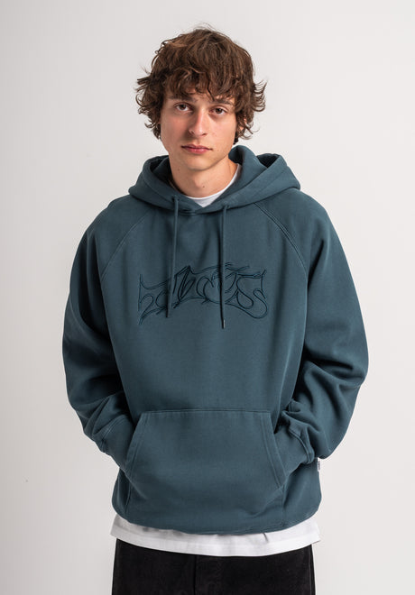 TITUS Classic Typo Hoodie blackfaded – Rückenansicht