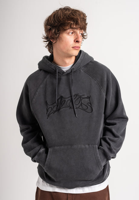 TITUS Classic Typo Hoodie medipetrolfaded – Vorderansicht