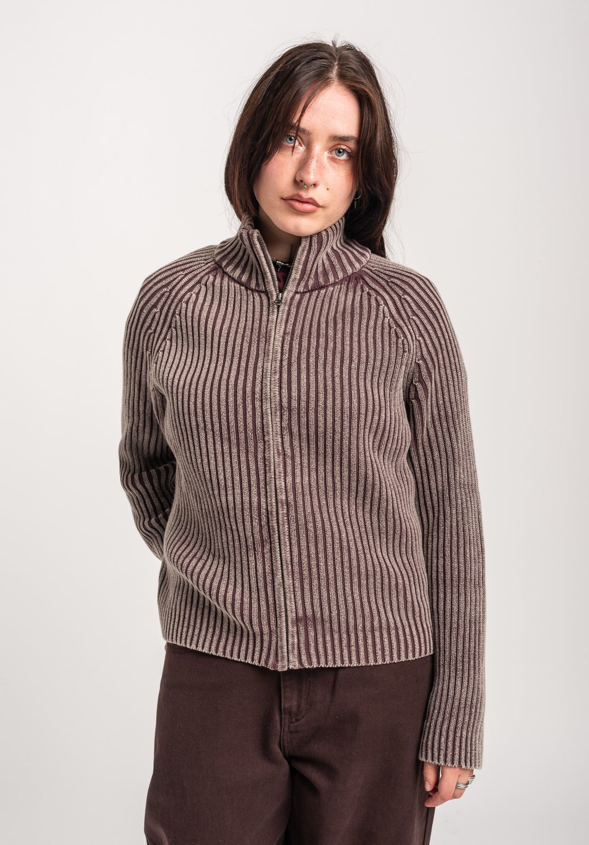 TITUS Bojana Strickjacke darkberry – Rückenansicht