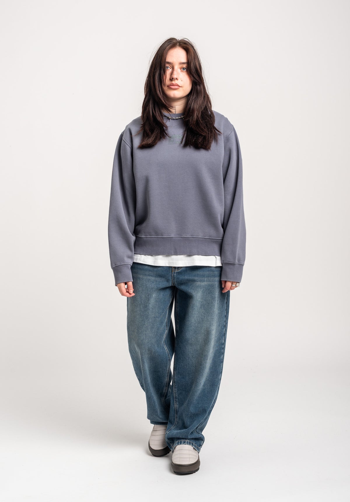 TITUS W Heritage Clean Sweatshirt greybluefaded – Detailansicht 2