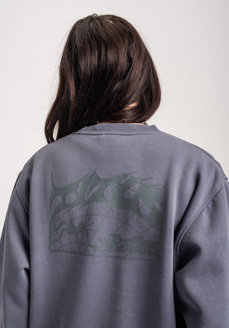TITUS W Heritage Clean Sweatshirt greybluefaded – Seitenansicht