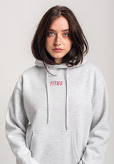 TITUS W Runa Hoodie lightheathergrey – Detailansicht 1