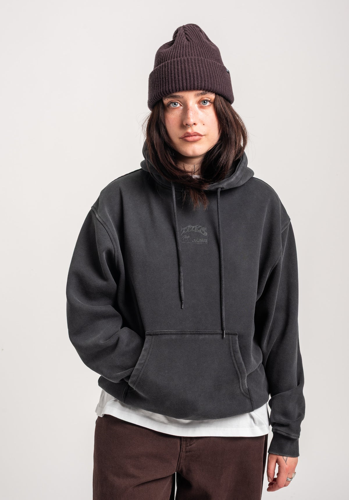 TITUS W Heritage Clean Hoodie blackfaded – Detailansicht 1