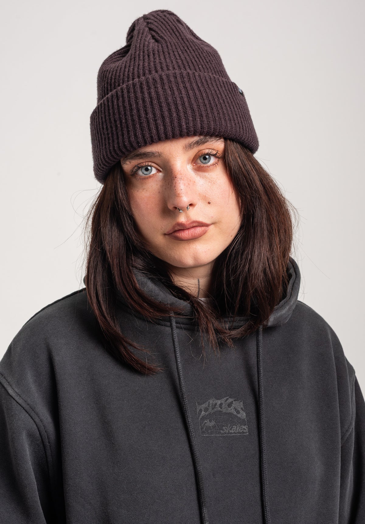 TITUS W Heritage Clean Hoodie blackfaded – Oberansicht