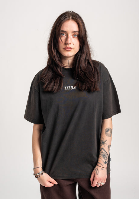 TITUS Nevena T-Shirt blackfaded – Rückenansicht