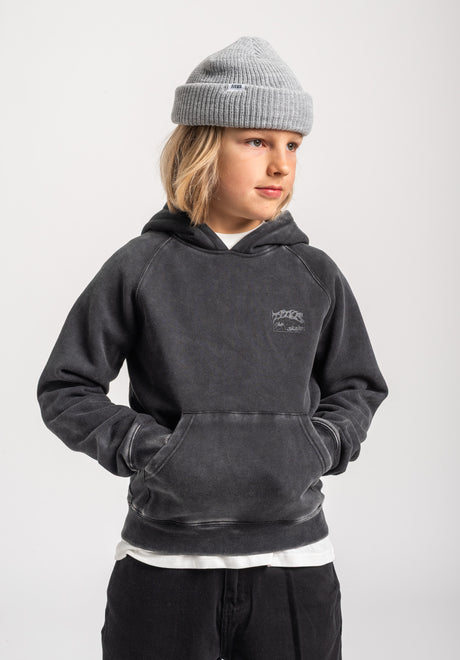 TITUS Heritage Clean Kids Hoodie blackfaded – Detailansicht 2