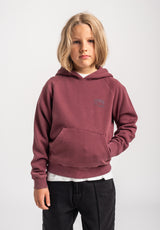TITUS Heritage Clean Kids Hoodie darkberryfaded – Detailansicht 2