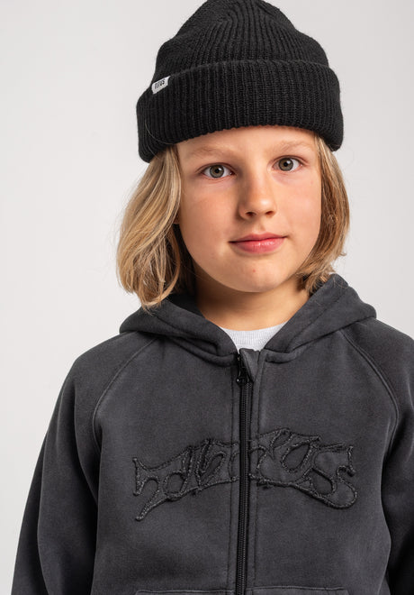 TITUS Classic Front Kids Zip-Hoodie blackfaded – Rückenansicht