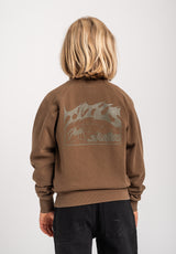 TITUS Heritage Clean Kids Sweatshirt darkolivefaded – Rückenansicht
