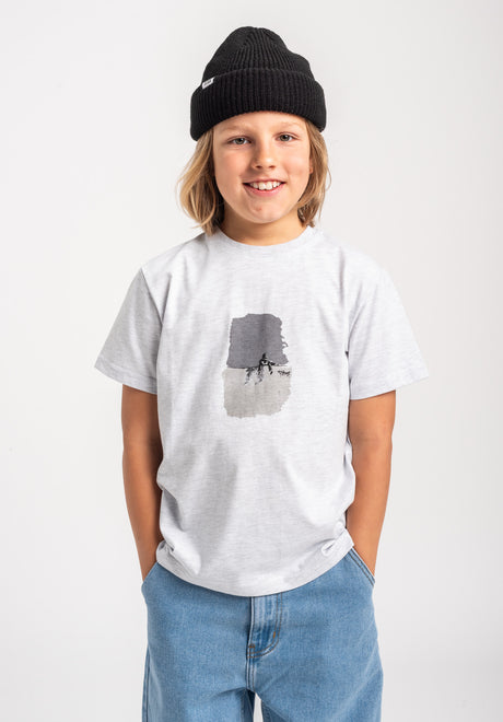 TITUS Vael Kids T-Shirt lightheathergrey – Vorderansicht