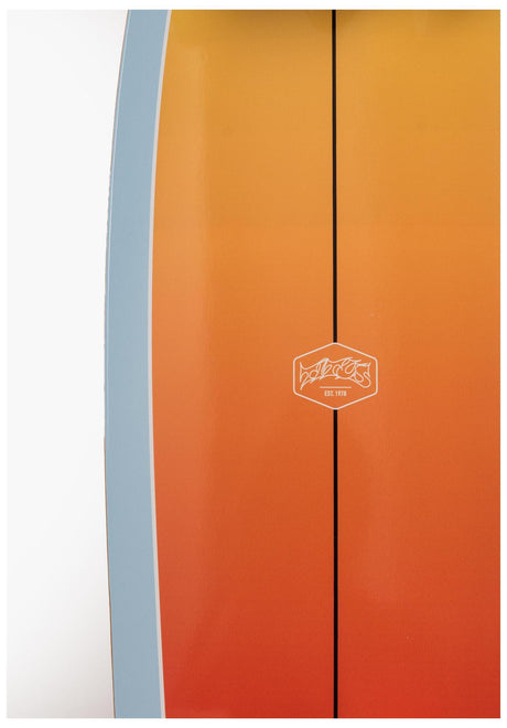 TITUS Surf Skate Sunburst Cruiser-Komplett orange – Oberansicht