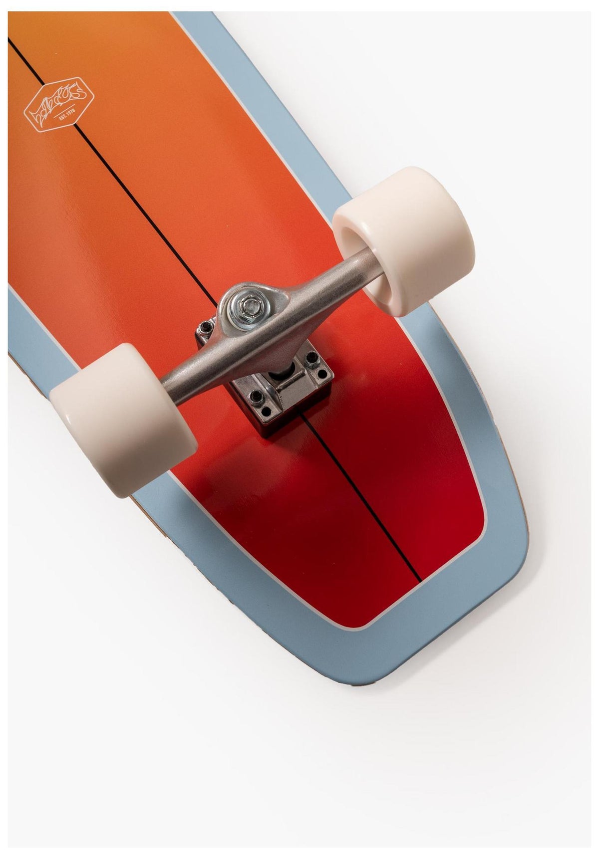 TITUS Surf Skate Sunburst Cruiser-Komplett orange – Seitenansicht