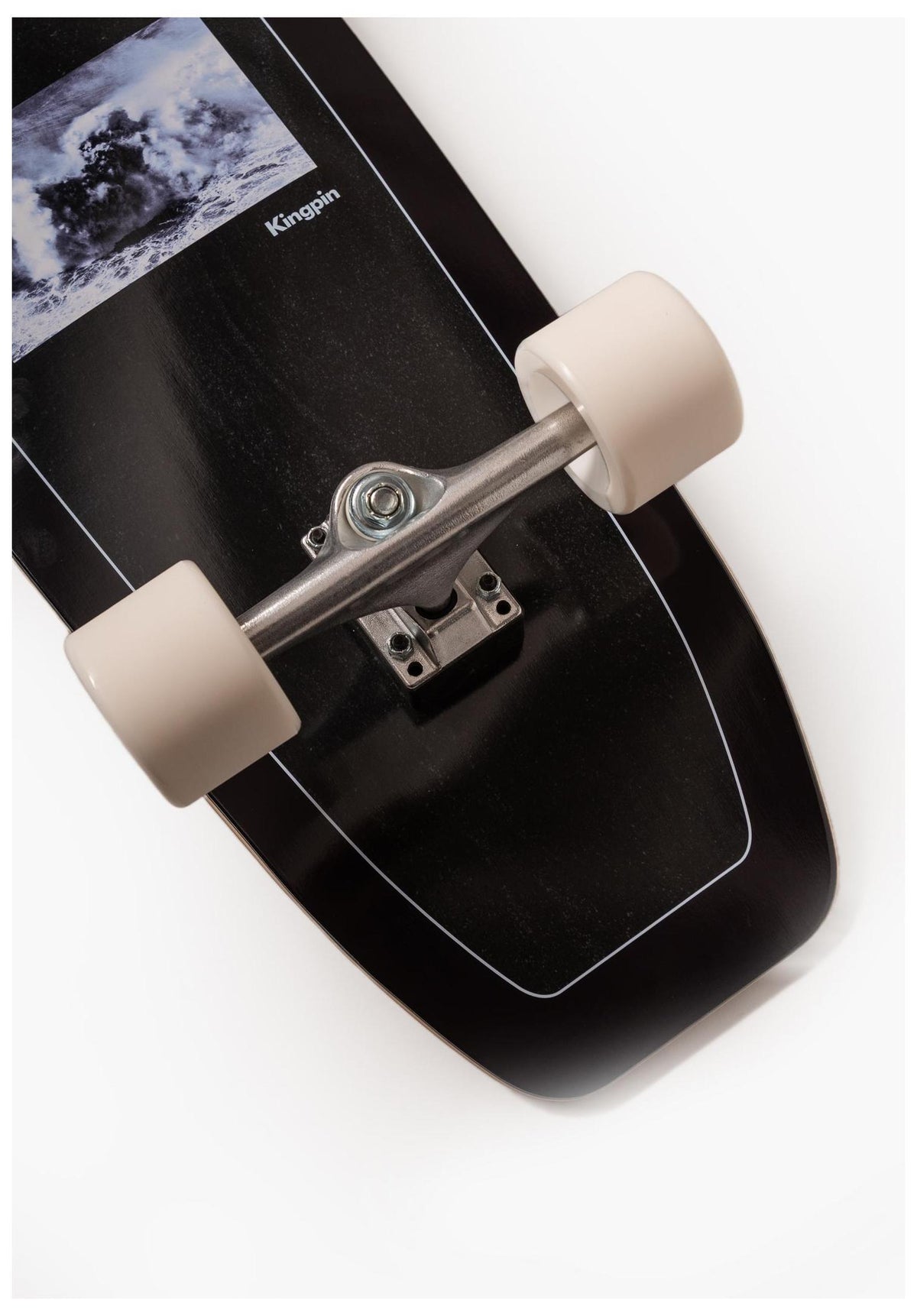 Kingpin Surf Skate Wave Cruiser-Komplett black – Seitenansicht