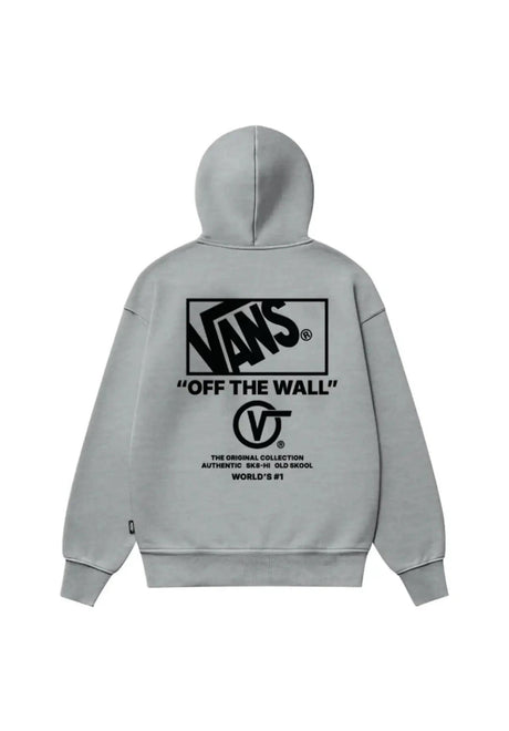 Vans Stacked Hi Hoodie cementheather – Vorderansicht