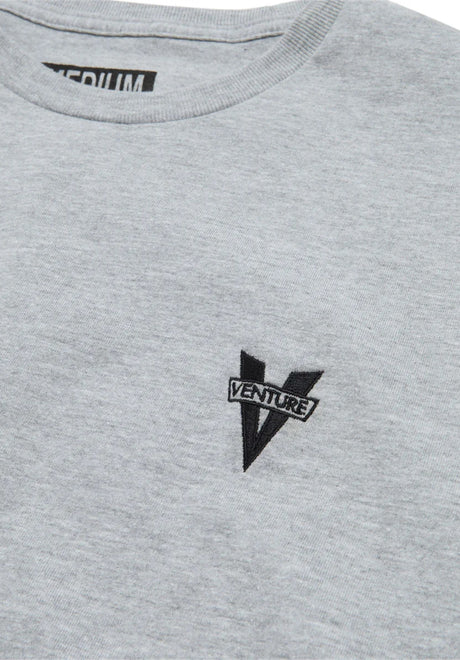 Venture Heritage Embroidered T-Shirt ash grey-heather-black – Rückenansicht