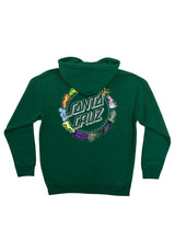 Santa-Cruz Pokémon Power Dot Midvyweight Hoodie forest – Rückenansicht