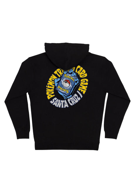 Santa-Cruz Pokémon TCG Hand Heavyweight Zip-Hoodie black – Rückenansicht
