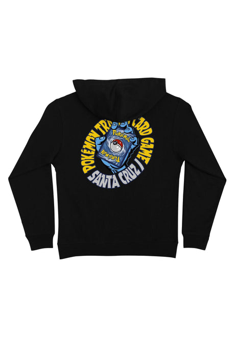 Santa-Cruz Pokémon TCG Hand Youth Midweight Hoodie black – Rückenansicht