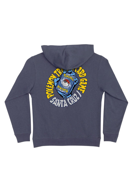 Santa-Cruz Pokémon TCG Hand Youth Midweight Hoodie stormblue – Rückenansicht