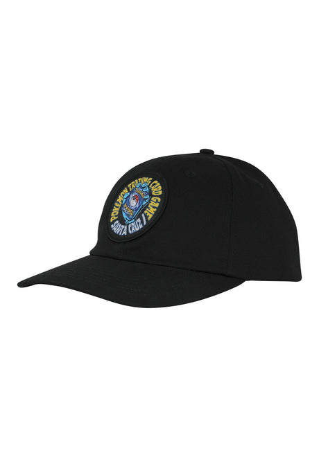 Santa-Cruz Pokémon TCG Hand Low Unstructured Precurve Snapbac Cap black – Vorderansicht