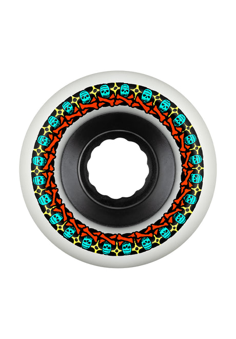 Bones Wheels ATF Rough Riders 80A Annuals Rolle white – Vorderansicht