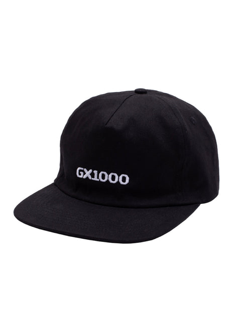 GX1000 Mini OG Logo 5-Panel Polo Snapback Unstructured Cap black – Vorderansicht