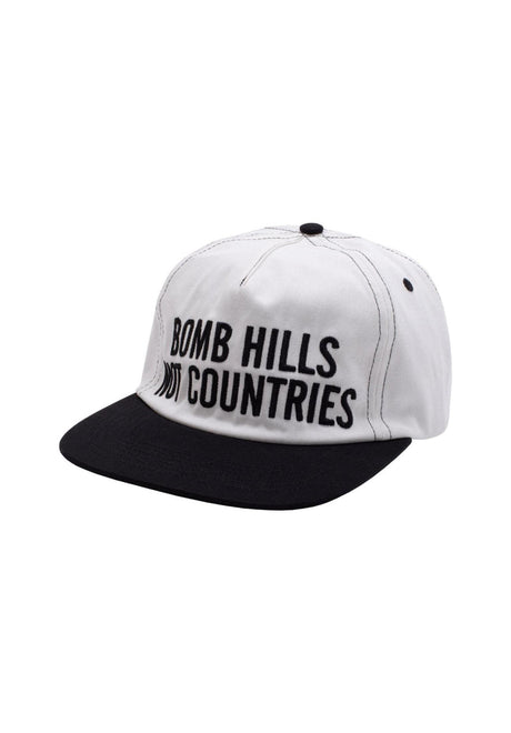 Bomb Hills 5-Panel Logo Snapback white Vorderansicht