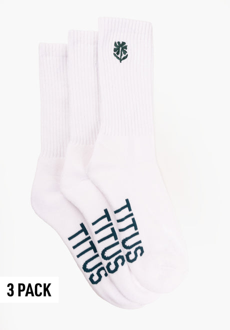 TITUS Florie Socken white-medipetrol – Vorderansicht