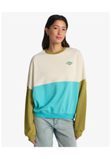 Billabong Jump Around Block Sweatshirt cedargreen – Vorderansicht
