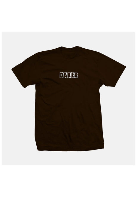 Baker Brand Logo T-Shirt chocolate – Vorderansicht