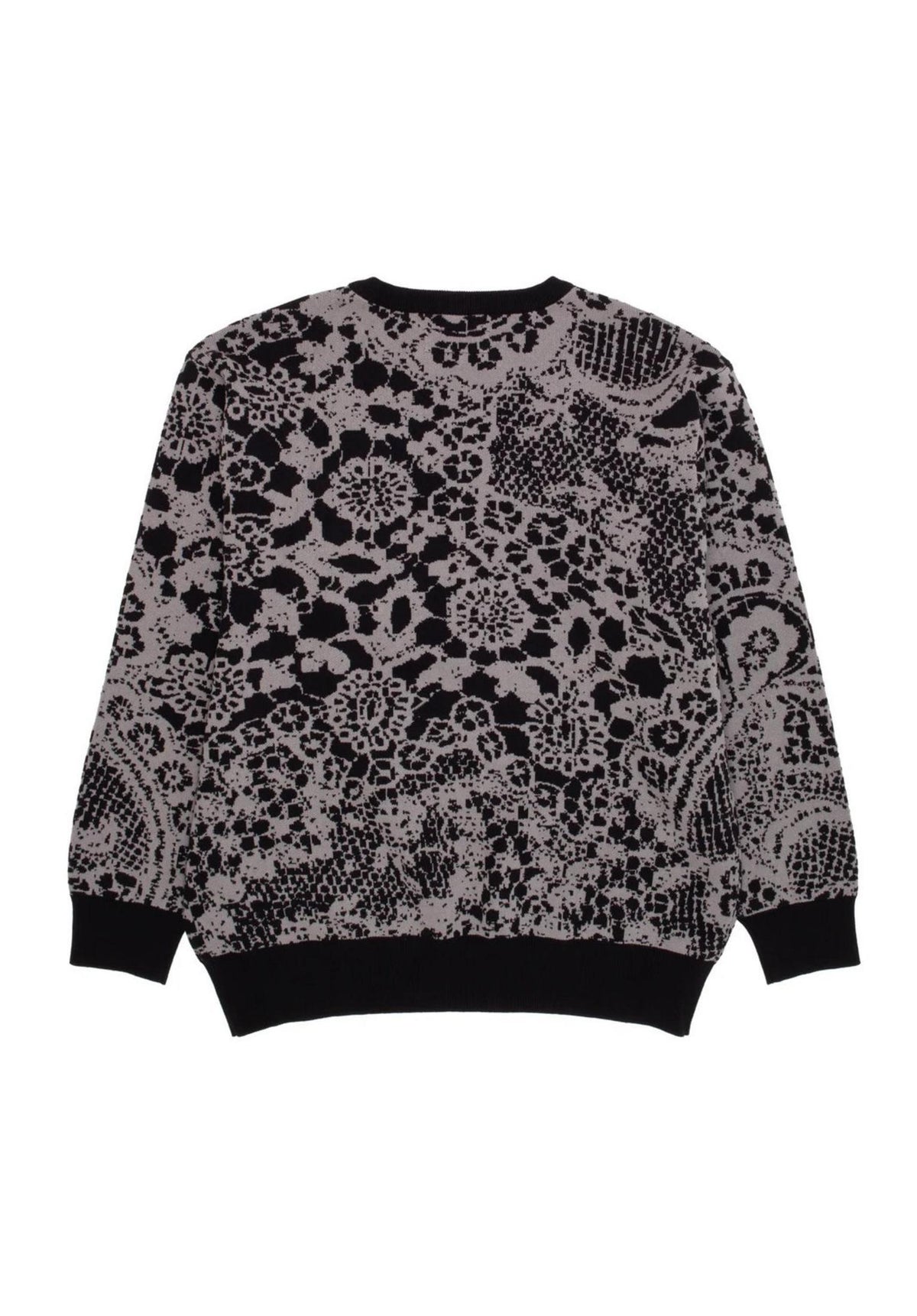 GX1000 Jacquard Knit Laced Sweatshirt grey-black – Rückenansicht