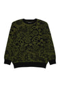 Jacquard Knit Laced green-black Vorderansicht