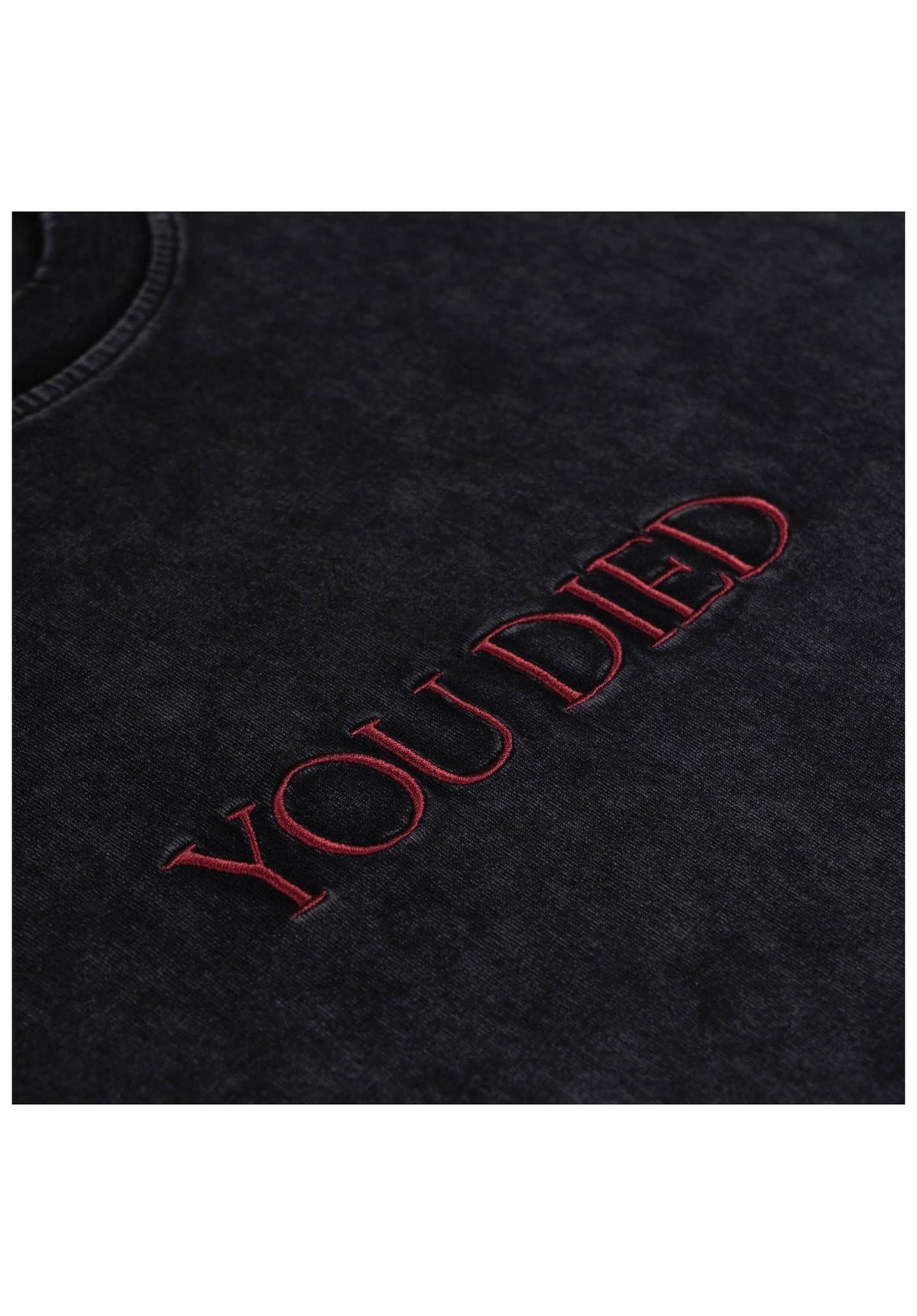 Welcome x Dark Souls You Died Distressed T-Shirt vintage-black – Rückenansicht