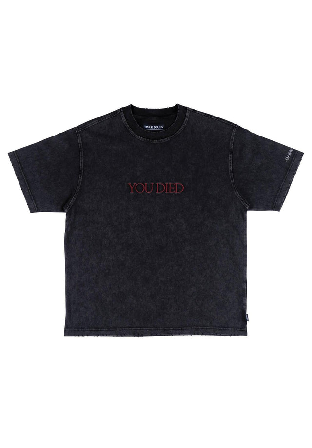x Dark Souls You Died Distressed vintage-black Vorderansicht