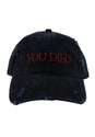 x Dark Souls You Died Distressed Twill 6-Panel Uns black Vorderansicht