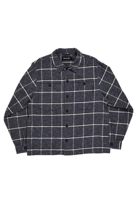 Quasi Nome Button Up Hemd-Langarm peat – Vorderansicht