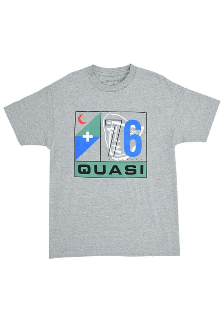 Quasi Runner T-Shirt heather-grey – Vorderansicht