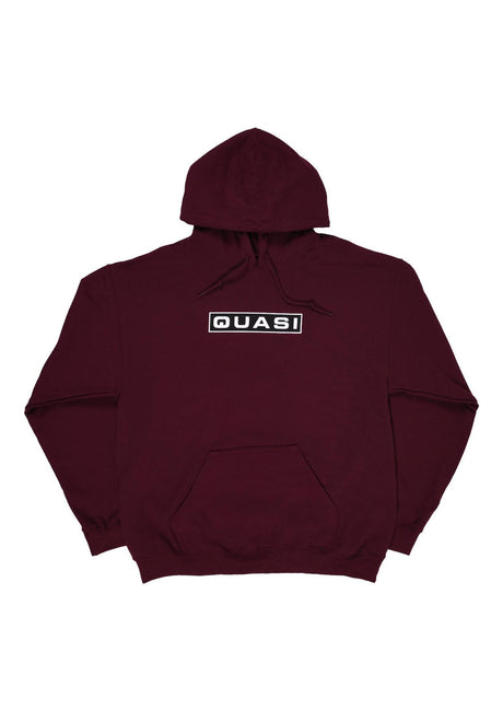 Quasi Euro Logo Hoodie maroon – Vorderansicht