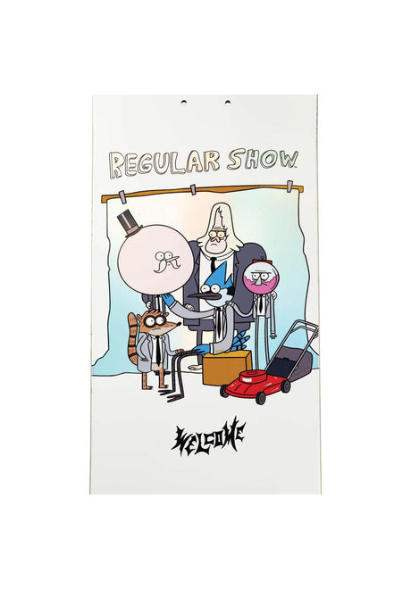 X Regular Show Group Portrait on Popsicle white - prism foil Rueckenansicht