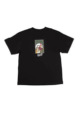 X Regular Show Rigby Boxy Garment-Dyed black Vorderansicht