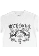 Night Creature Boxy Garment-Dyed Enzyme-Washed white Rueckenansicht