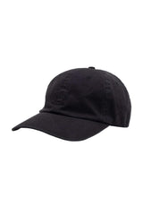 Tag Hat 6-Panel Unstructured Strapback black-washed Vorderansicht